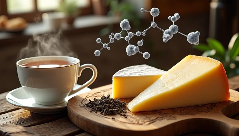 découvrez comment les tanins du thé interagissent avec les protéines du fromage pour créer des accords parfaits alliant saveurs et textures.