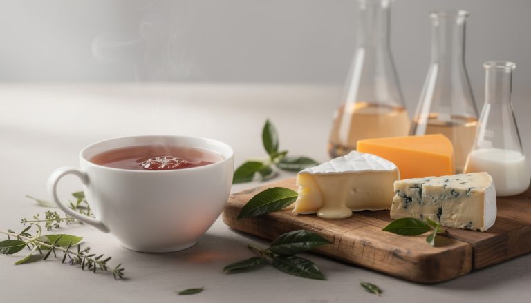 découvrez comment les tanins végétaux interagissent avec les protéines laitières pour créer des accords parfaits entre thé et fromage, alliant science et gastronomie.