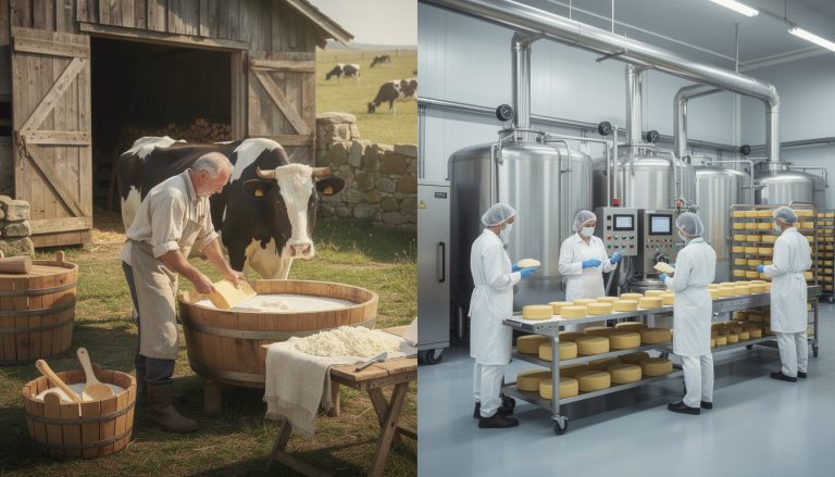 découvrez les différences entre fromage fermier et fromage laitier, et comprenez les contraintes de fabrication spécifiques à chaque mention pour mieux choisir vos fromages.