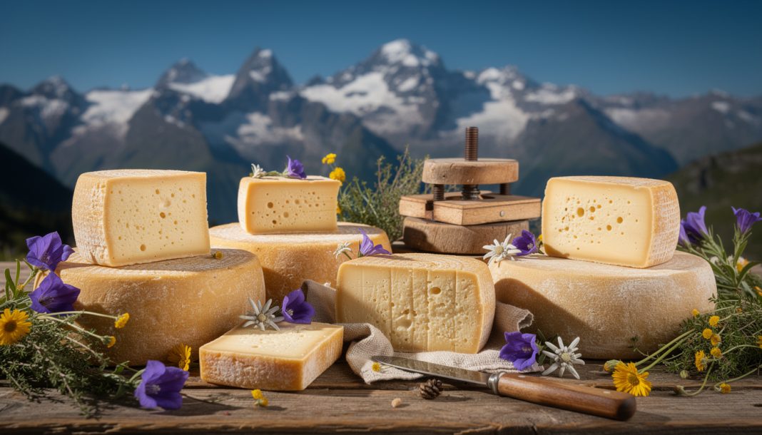 découvrez comment l'altitude influence la structure moléculaire des fromages de montagne, en particulier des pâtes pressées, et pourquoi cela rend leur saveur unique.