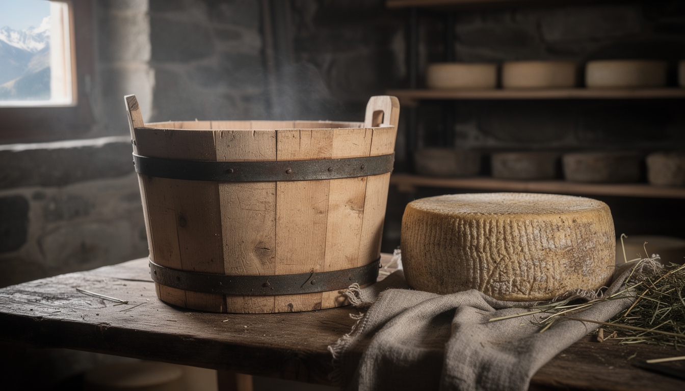 découvrez le salers tradition et le secret du "gerlo", ce récipient en bois indispensable à l'authenticité et à l'appellation de ce fromage unique.