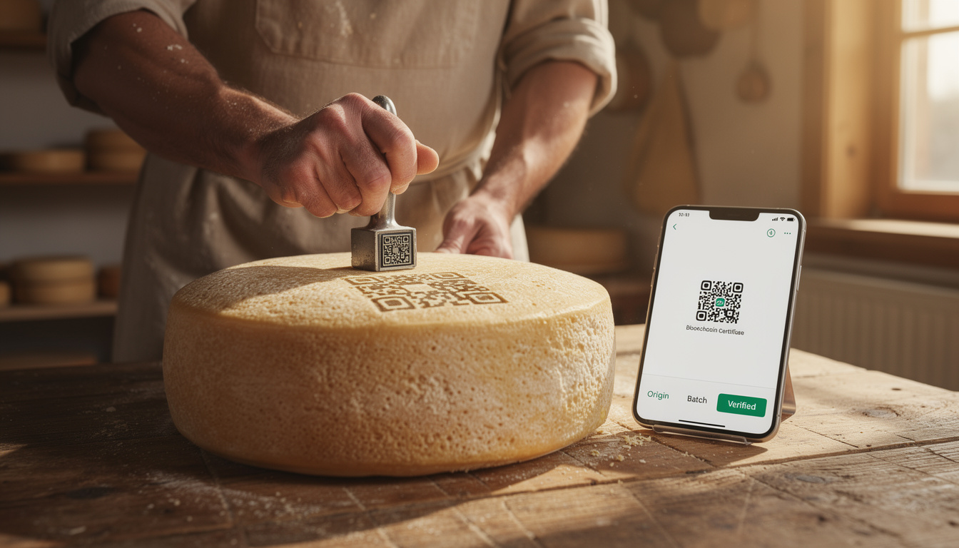 découvrez comment la traçabilité 2.0 utilise la blockchain pour garantir l'origine authentique des fromages fermiers, assurant transparence et qualité aux consommateurs.