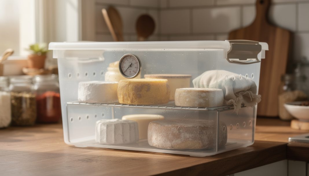 découvrez comment créer une cave d'affinage à la maison facilement avec un simple bac de stockage. astuces pratiques pour affiner vos fromages et charcuteries dans un environnement domestique contrôlé.