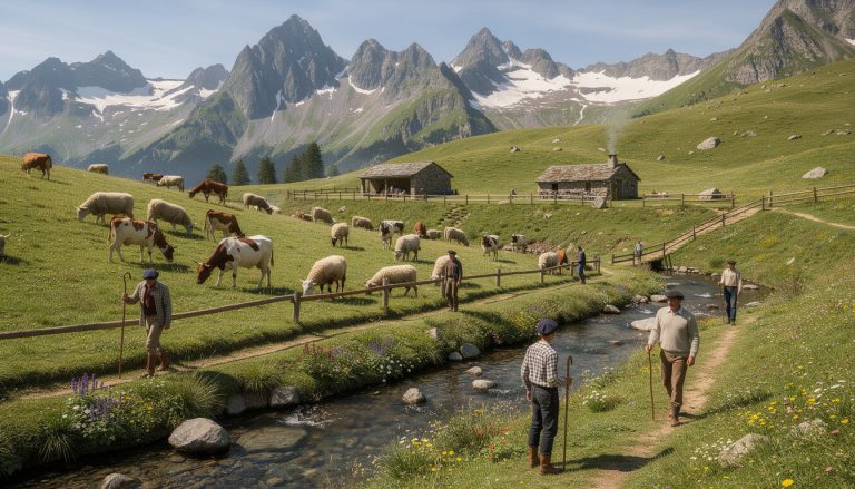 découvrez la gestion des estives dans les pyrénées-atlantiques à travers l'exemple du fromage traditionnel l'ossau-iraty, entre savoir-faire pastoral et préservation des territoires.