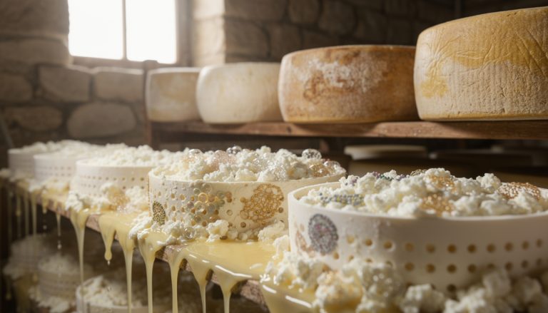 découvrez comment la biodégradation du lactose s'effectue grâce aux ferments pendant l'égouttage et l'affinage, un processus clé pour la qualité et la saveur des produits laitiers.