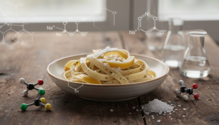 découvrez comment le sel agit comme exhausteur d'arômes dans les pâtes persillées grâce à la chimie du goût, révélant des saveurs intenses et équilibrées.