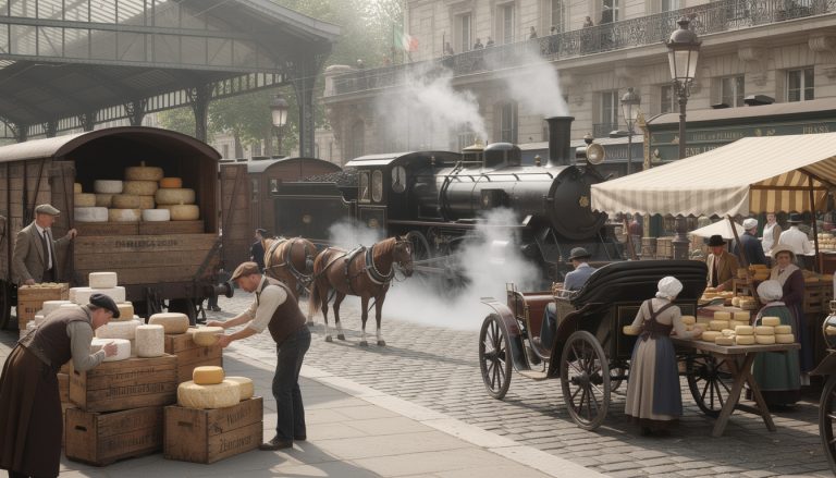 découvrez l'impact du chemin de fer sur le commerce du fromage au xixe siècle et l'ouverture des marchés parisiens qui ont transformé ce secteur.