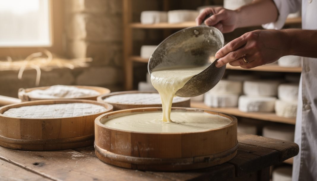 découvrez pourquoi le moulage à la louche, ce geste manuel traditionnel, est essentiel et irremplaçable dans la fabrication artisanale du camembert, garantissant son authenticité et sa qualité unique.