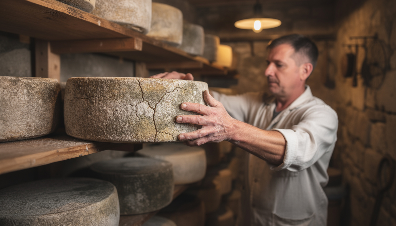 découvrez comment le retournement des meules influence la répartition de l'humidité et des ferments, améliorant ainsi la qualité et le affinage des fromages.
