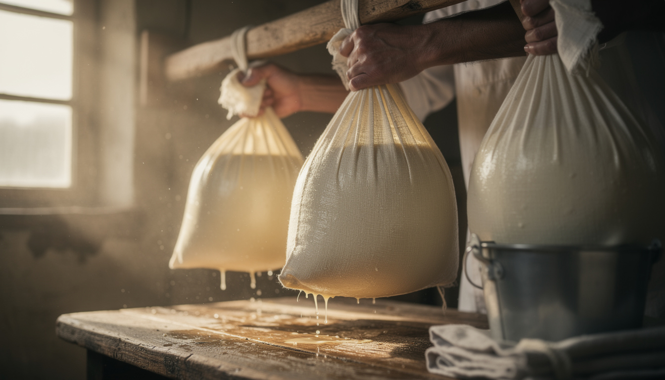 découvrez l'égouttage en sacs, la méthode traditionnelle incontournable pour obtenir des fromages frais au goût authentique et de caractère.