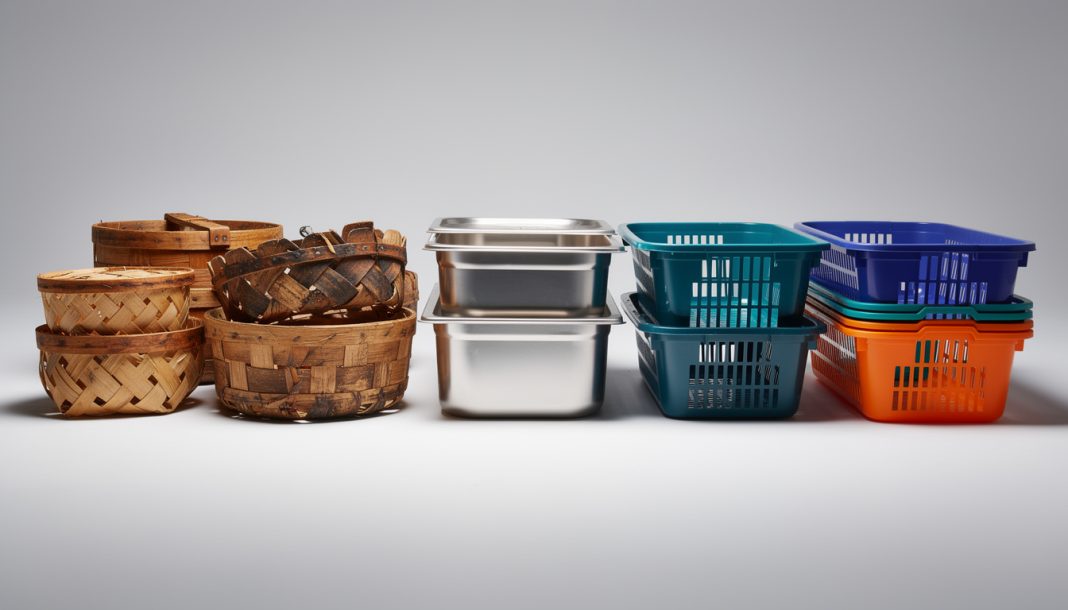 découvrez l'évolution des moules, passant des matériaux traditionnels comme le bois et l'osier aux solutions modernes en inox et plastique alimentaire, alliant tradition et innovation.