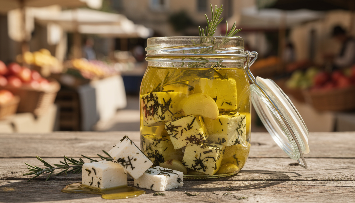 découvrez comment conserver vos fromages de brebis marinés en bocal grâce à l'astuce simple et efficace de l'huile pour préserver toutes leurs saveurs.