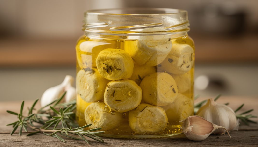 découvrez comment conserver vos fromages de brebis marinés grâce à l'astuce simple et efficace de l'huile en bocal pour préserver saveur et fraîcheur.
