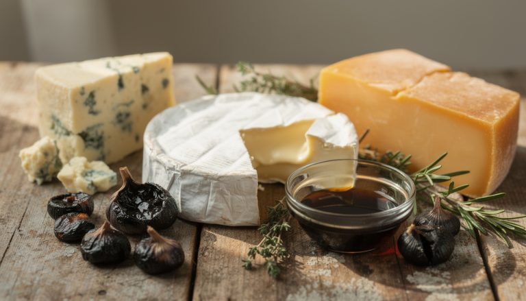 découvrez comment sublimer vos fromages avec des condiments raffinés comme l'ail noir et le vinaigre balsamique pour éveiller et surprendre vos papilles.