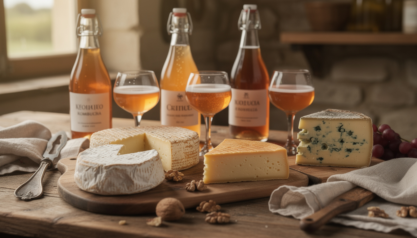 découvrez l'art du cheese-pairing sans alcool avec les accords innovants entre fromages et kombuchas artisanaux, une tendance émergente qui séduit les amateurs de saveurs authentiques.