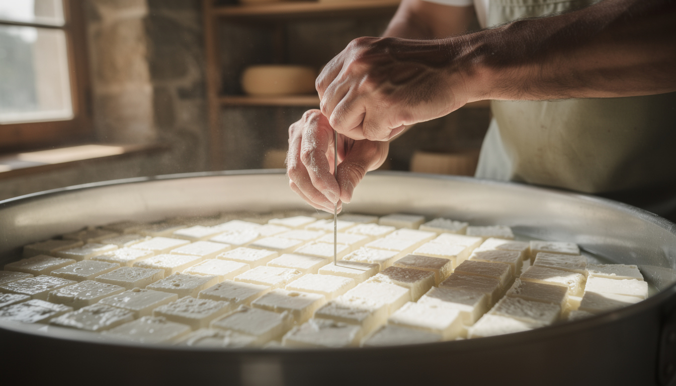 découvrez pourquoi la régularité du tranchage du caillé est essentielle pour assurer un affinage uniforme et obtenir un fromage de qualité optimale.