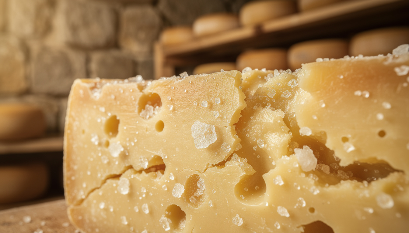 découvrez comment la cristallisation des acides aminés influence les affinages longs des pâtes extra-dures, pour des saveurs et textures uniques.