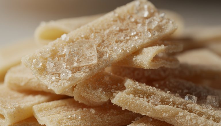 découvrez comment la cristallisation des acides aminés influence les saveurs uniques des pâtes extra-dures lors des affinages longs.