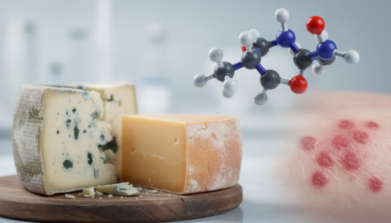 découvrez comment les amines biogènes, notamment l'histamine, provoquent des réactions de sensibilité aux fromages vieux et apprenez à mieux les comprendre pour éviter les inconforts.
