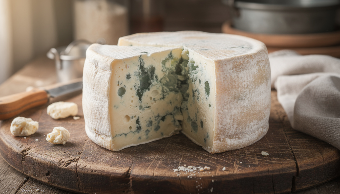 découvrez l'histoire technique de l'inoculation du penicillium roqueforti dans les pâtes persillées, un processus clé pour la fabrication des fromages bleus.