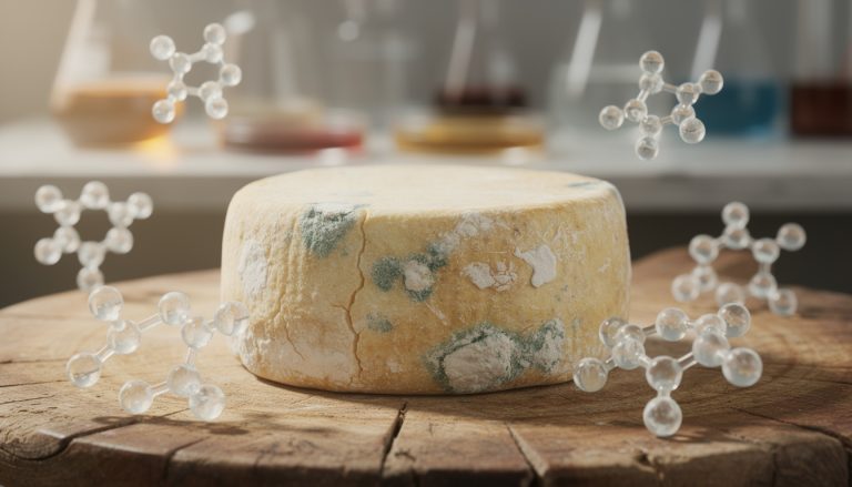 découvrez l'acide butyrique, un postbiotique naturel produit lors de la fermentation fromagère, aux multiples bienfaits pour la santé intestinale.