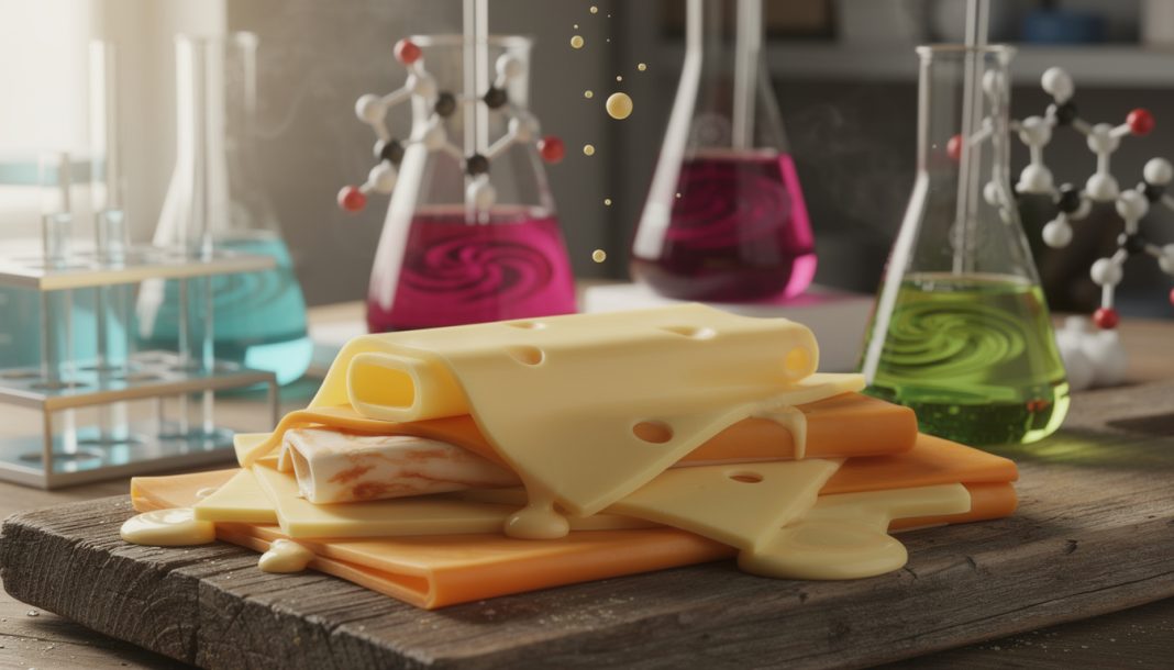 découvrez la science derrière les fromages à pâte fondue, explorez le rôle des sels de fonte et les mécanismes d'émulsification laitière pour une texture parfaite.