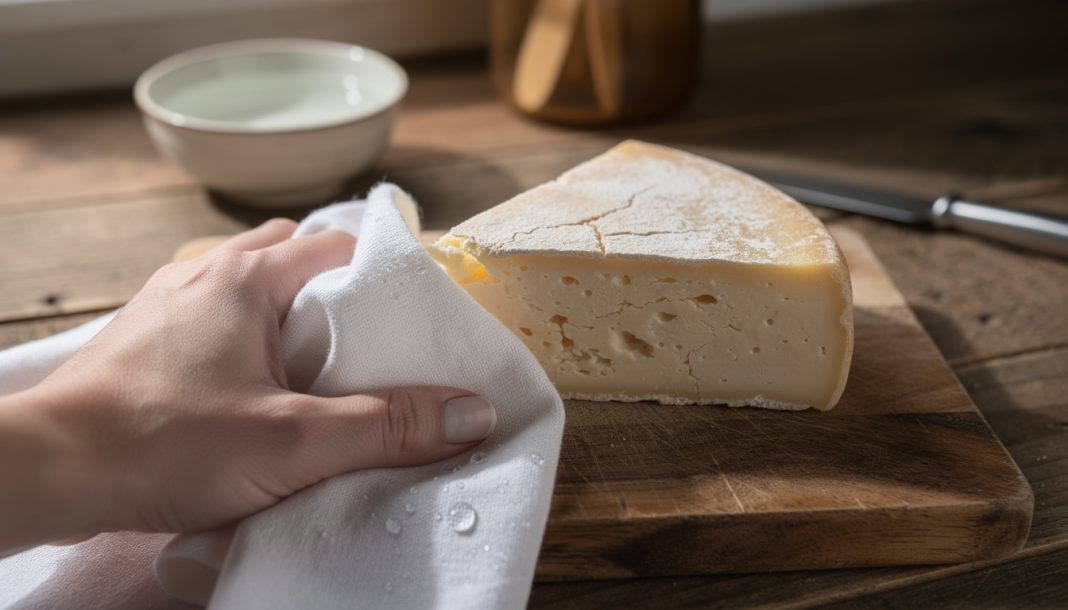 apprenez à restaurer un fromage trop sec grâce à une hygrométrie contrôlée en utilisant un linge humide pour préserver sa texture et son goût.