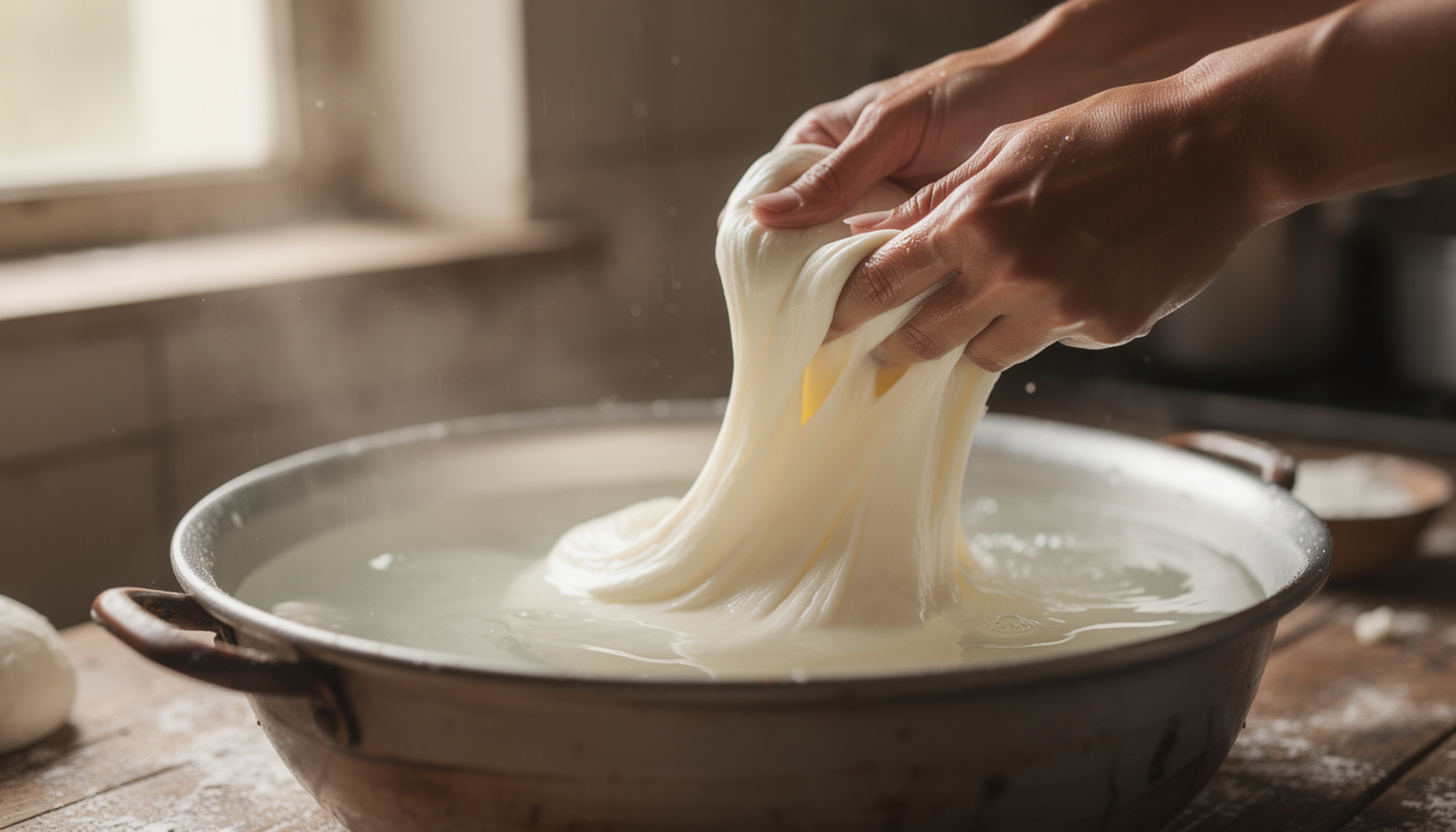 découvrez pourquoi la mozzarella a une texture élastique unique et cette structure fibreuse caractéristique, expliquée de manière simple et scientifique.