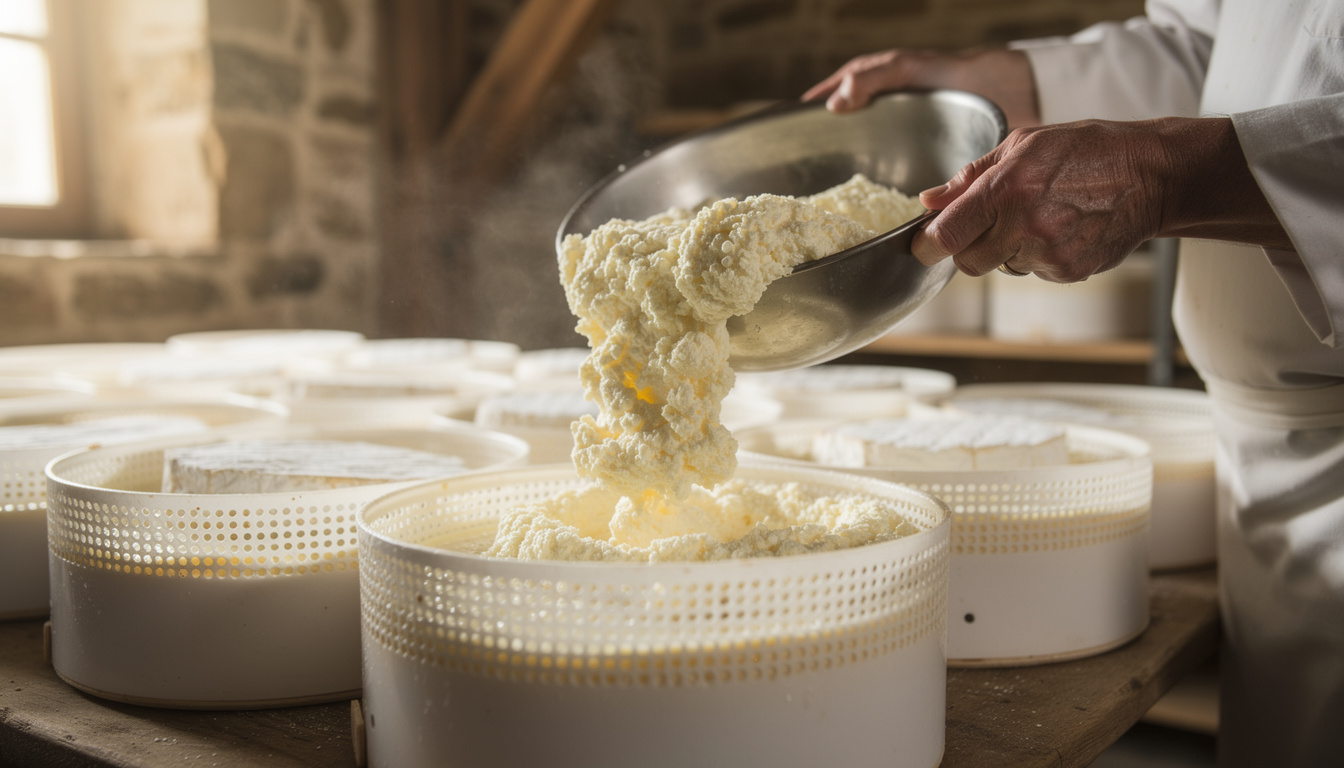 découvrez le camembert de normandie aop et le moulage à la louche, une technique traditionnelle essentielle qui exige un savoir-faire précis pour garantir la qualité de ce fromage emblématique.