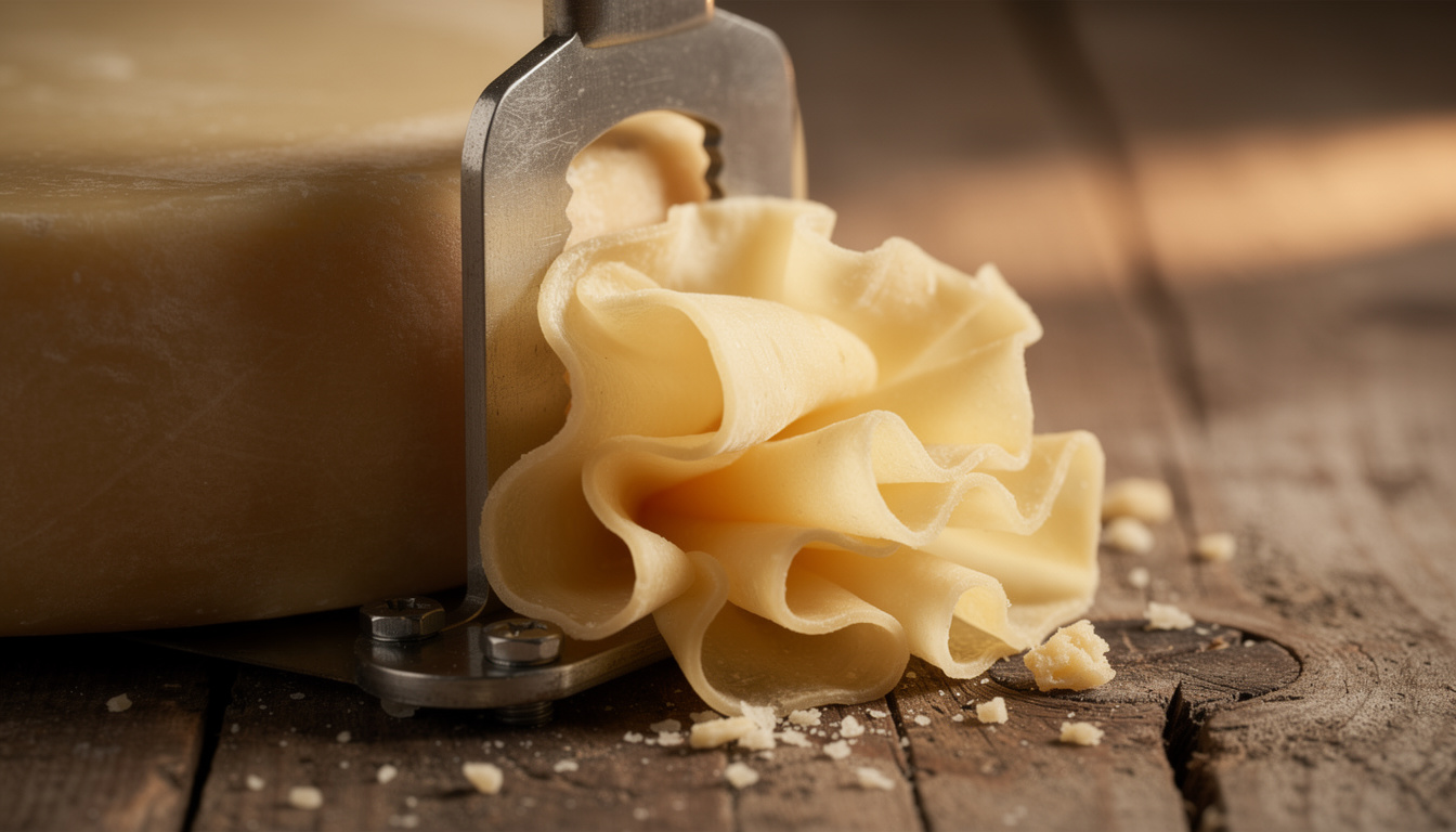 dĂ©couvrez comment le girolle transforme la tĂȘte de moine en fines frises pour maximiser l'oxygĂ©nation et rĂ©vĂ©ler toutes les saveurs de ce fromage suisse unique.
