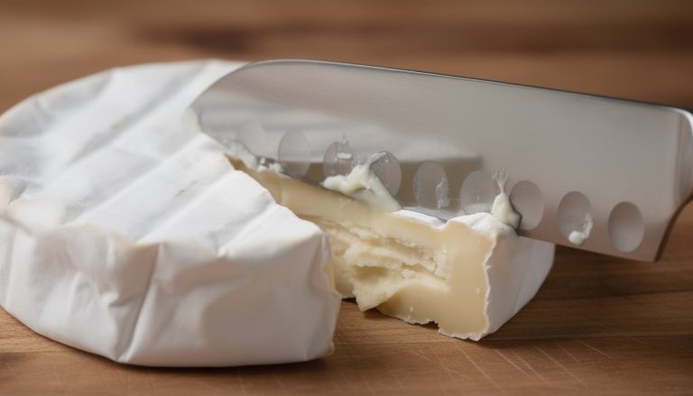 découvrez pourquoi les trous dans la lame d'un couteau ajouré empêchent le fromage brie d'adhérer, facilitant ainsi une coupe nette et précise.