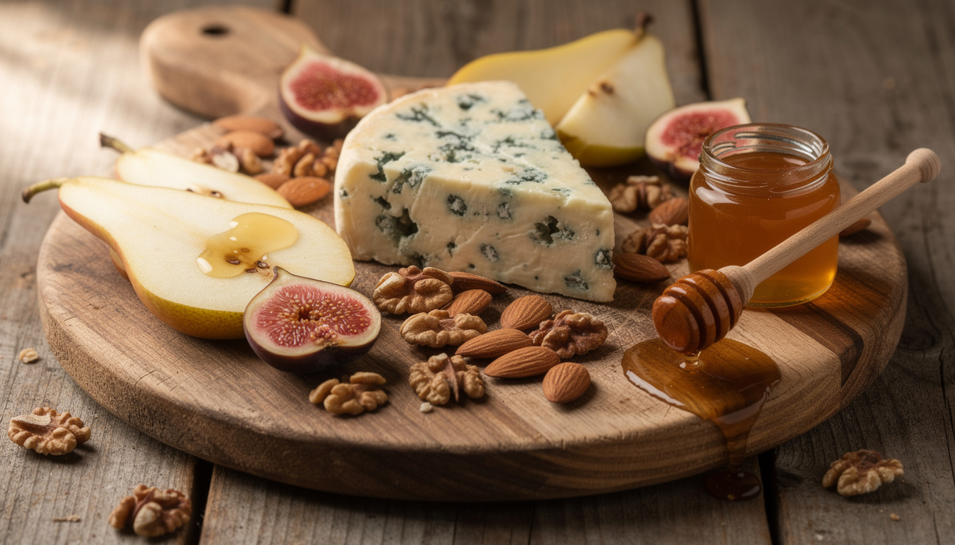 découvrez l'harmonie unique entre le sel des fromages à pâte persillée et la douceur des fruits, une dualité gustative qui sublime vos papilles.