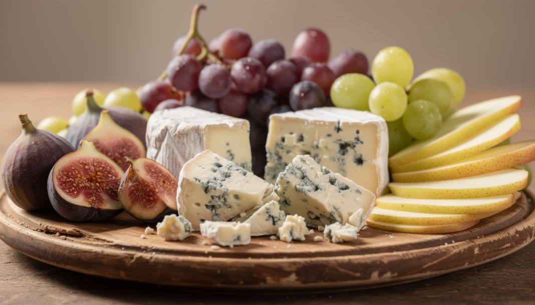 découvrez l'harmonie parfaite entre le sel des fromages à pâte persillée et la douceur des fruits, une dualité gustative qui sublime vos papilles.