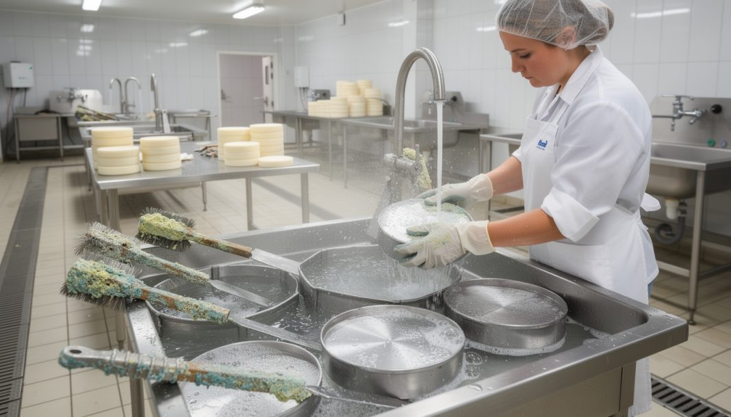 apprenez les meilleures pratiques de nettoyage du matériel pour prévenir les contaminations croisées de penicillium entre les fromages et garantir une production sûre et hygiénique.