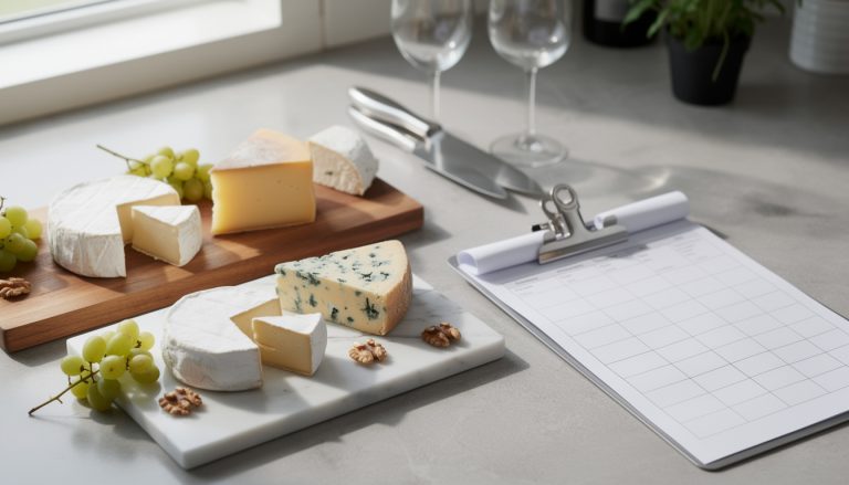 ne choisissez plus votre fromage au hasard grâce à notre grille d'examen technique à télécharger. analysez chaque fromage en détail pour faire le meilleur choix en toute confiance.