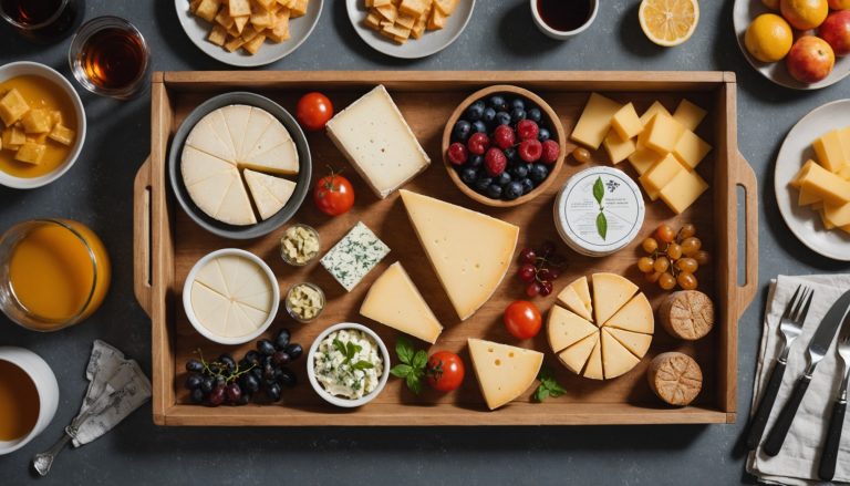 Plateau de fromages gourmand prêt à servir avec sa boîte de livraison isotherme